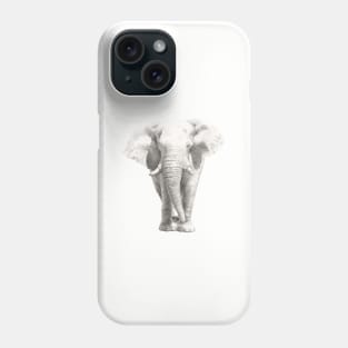 African Elephant - Etosha Elephant watercolour design - by Nadya Neklioudova Phone Case