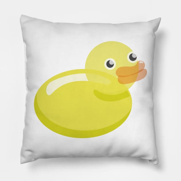 Cute balloon duckling, animal print in candy colors Pillow by KINKDesign