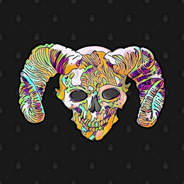 BUBBLEGUM DEMON SKULL by LastViewGallery