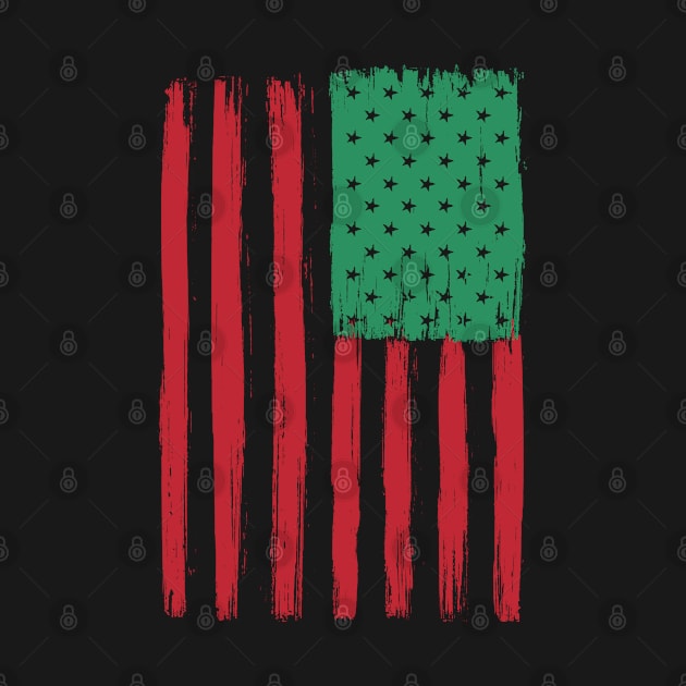 Distressed Juneteenth Flag by AraichTees