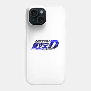 Initial D Gradient Blue Phone Case