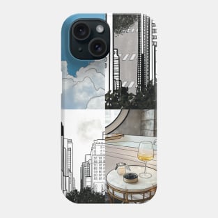 2D Hand drawing Comic Backgrounds Phone Case