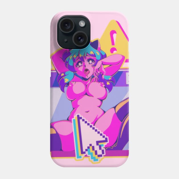 c l i c k b a i t Phone Case by Mikesgarbageart