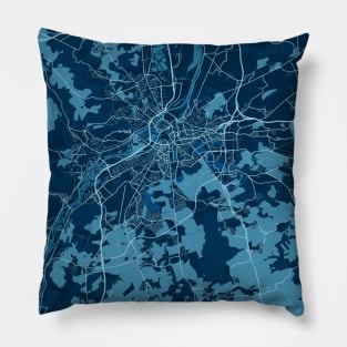 Metz - France Peace City Map Pillow