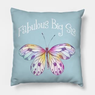 Fabulous Big Sister Butterfly Pillow