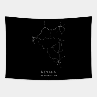 Nevada State Road Map Tapestry