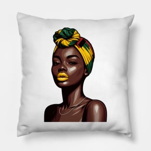 Black Woman Afrocentric Pillow