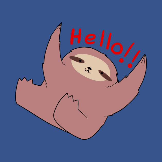 Hello!! Sloth by saradaboru