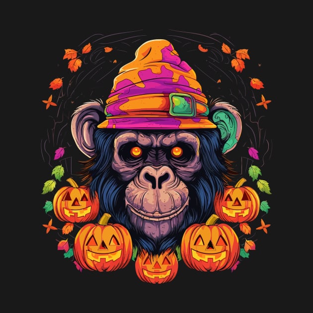 Chimpanzee Halloween by JH Mart