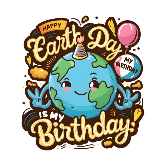 Happy Earth Day Is My Birthday Good For Lover Earth Day 2024 by Pikalaolamotor