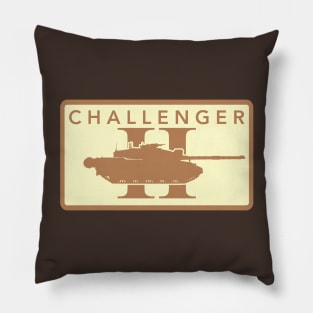 Challenger 2 Patch (desert subdued) Pillow