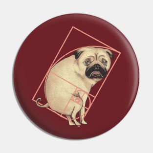 Fibonacci Pug Pin