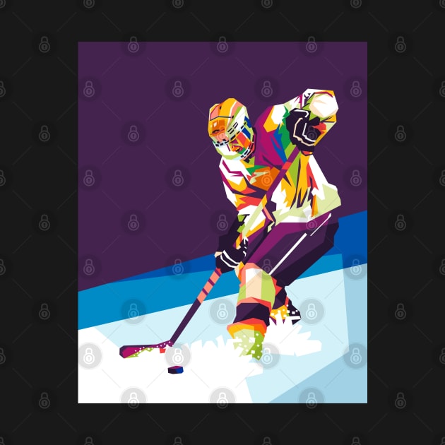 ice hockey wpap by cool pop art house