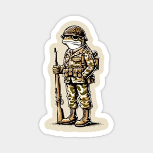 Soldier frog Magnet