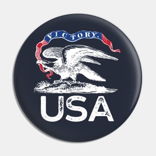 Victory American Bald Eagle Patriotic USA Pin