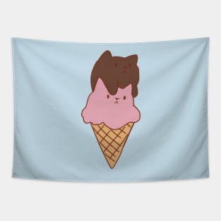 Ice cream cat Tapestry