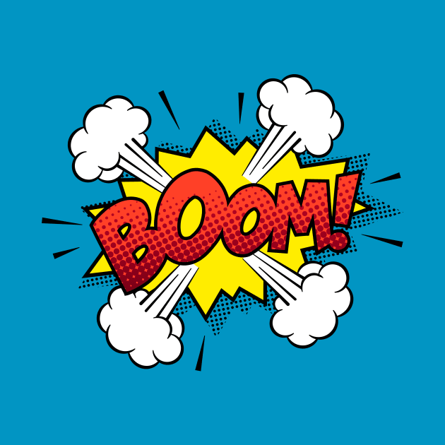 Boom Comic Book Text by JunkyDotCom