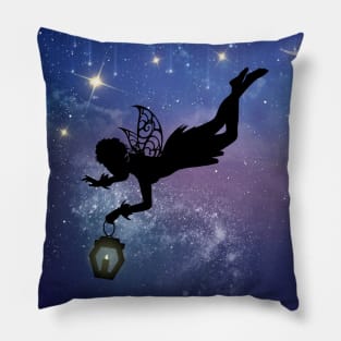 Fantasy | Fairy Silhouette art | Space Galaxy | Starry Night | Geek Gifts Pillow