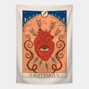 Zodiac sign tarot card Sagittarius Tapestry