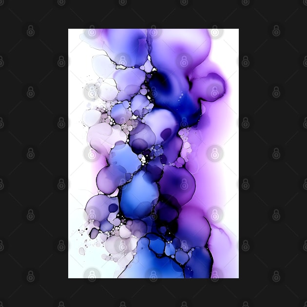 Violet Visions - Abstract Alcohol Ink Art by inkvestor