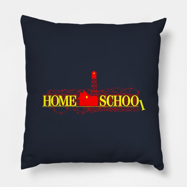Home School (Alone) Pillow by Sharkshock
