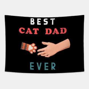 Best cat dad ever - Father vintage cat dad ever gift Tapestry