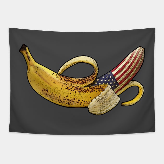 DC Riot-Capitol Hill-Banana republic Tapestry by StabbedHeart