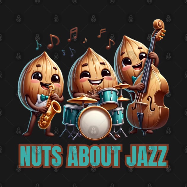 Jazz Band Nut Trio Illustration by vk09design