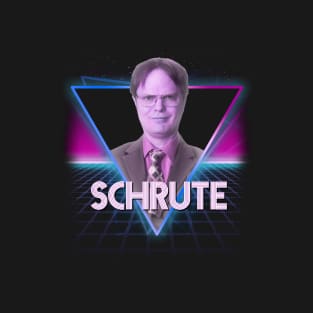 Dwight Schrute Retro 80's Triangle The Office US T-Shirt