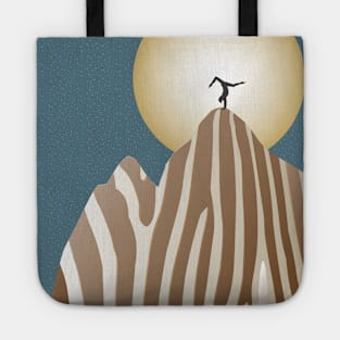 Moonlight Yoga over the Zebra Mountain Tote