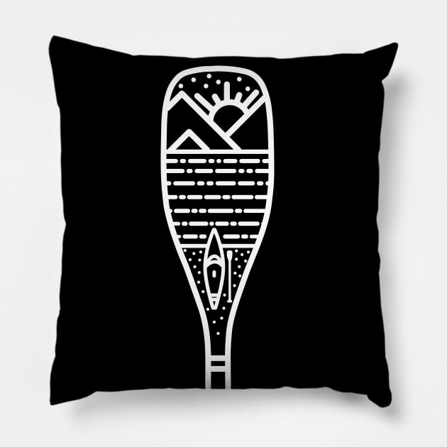 Stand Up Paddle Adventure Pillow by comecuba67