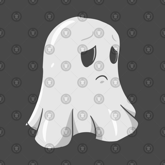 Sad Ghost Halloween - Sad Ghost - T-Shirt | TeePublic