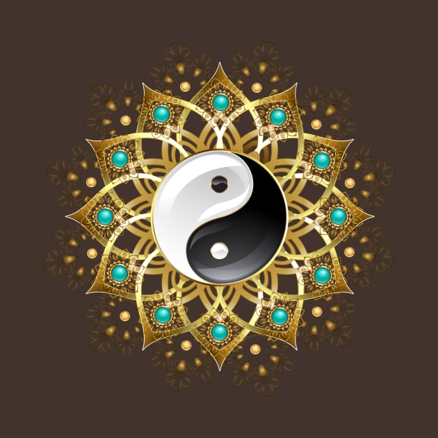 Symbol of Yin Yang Mandala by Blackmoon9