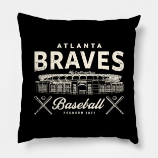 Atlanta Braves Stadium by Buck Tee Original Pillow