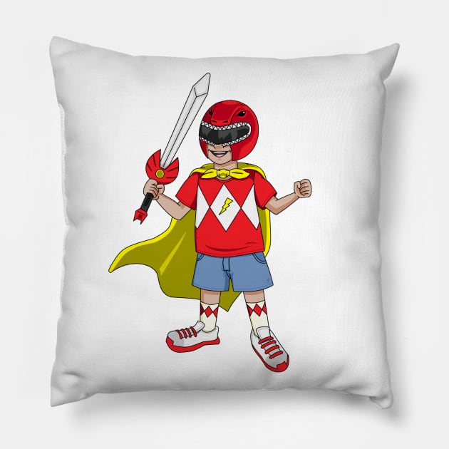 Ranger Kid Pillow by Zapt Art