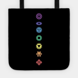 Chakra Qi Reiki Crystals Graphic Tote