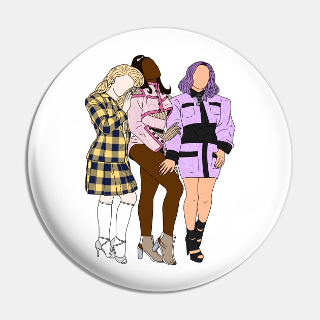 Jujubee, Shea Coulee, Miz Cracker Pin by doctorbihcraft