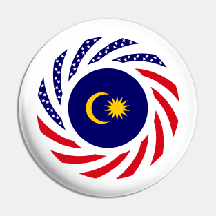 Malaysian American Multinational Patriot Flag Series Pin