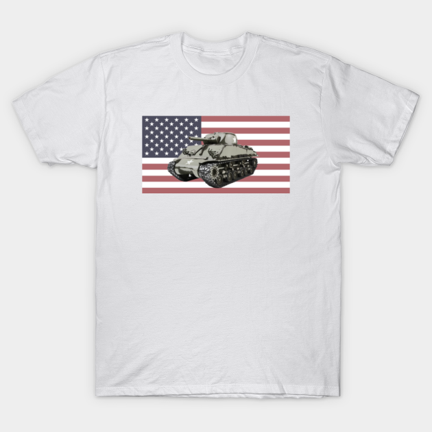 USA UNITED STATES ARMY SHERMAN TANK T-SHIRT USA UNITED STATES ARMY SHERMAN TANK T-SHIRT