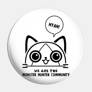 Monster Hunter Cat Pin