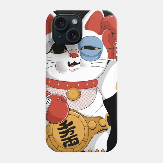 Lucky Cat Champion Phone Case by ppmid