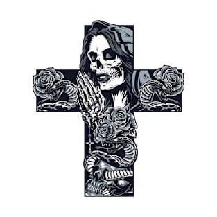 Chicano Grace - Gothic Prayer Art T-Shirt