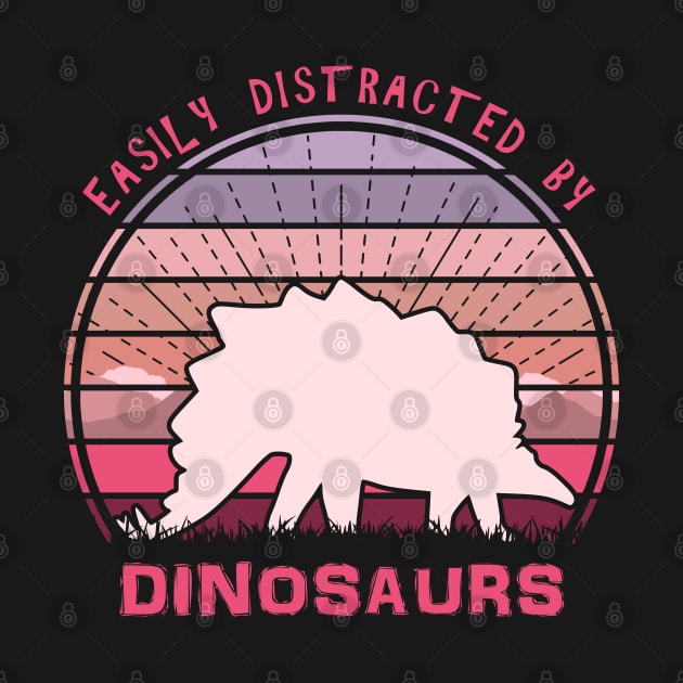 Easily Distracted By Stegosaurus Dinosaurs by Nerd_art