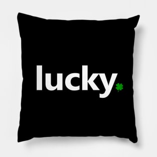 Irish Lucky Four Leaf Clover St Patricks Day Gift Pillow