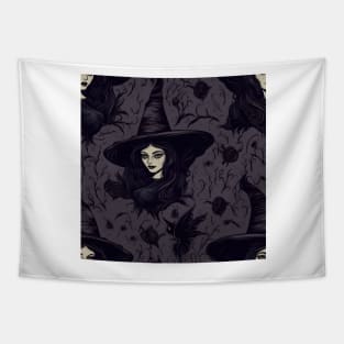 Halloween Monsters 21 - Witch Tapestry