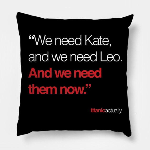 Titanic Actually Pillow by Eat, Geek + Be Merry