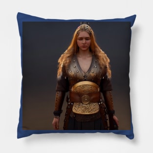 Viking Shield Maiden Pillow