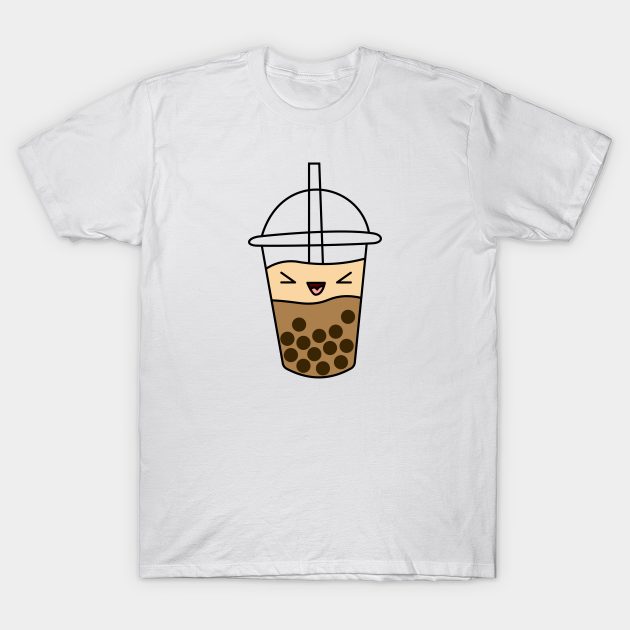 happy milk tea boba - Milk Tea With Boba - T-Shirt