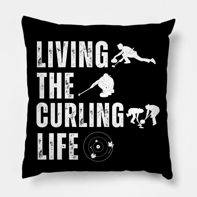 Curling Pillow by footballomatic