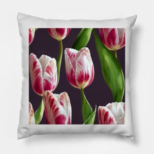 Watercolor tulip pattern Pillow